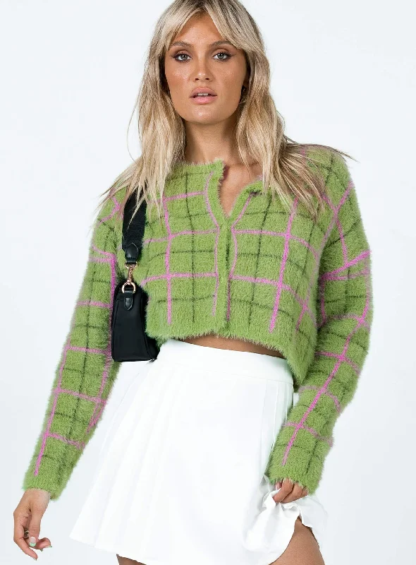 Avanti Cardigan Green Winter Ready Pullover