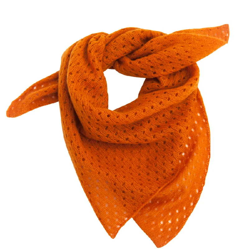 CASHMERE CLOTH IN ORANGE Elegant Office Sweater