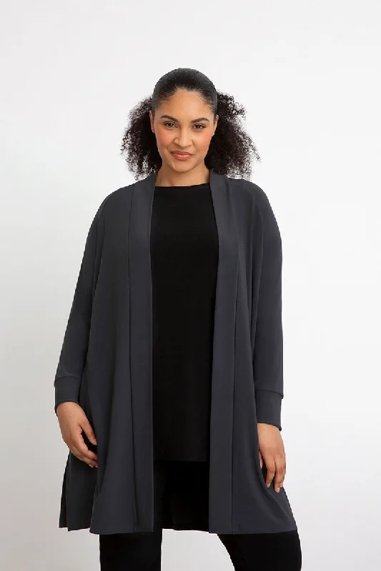 Everyday Cardigan Long | Graphite Casual Winter Knit