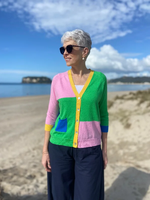 Into the Sunset Cardi Cropped Turtleneck Knit