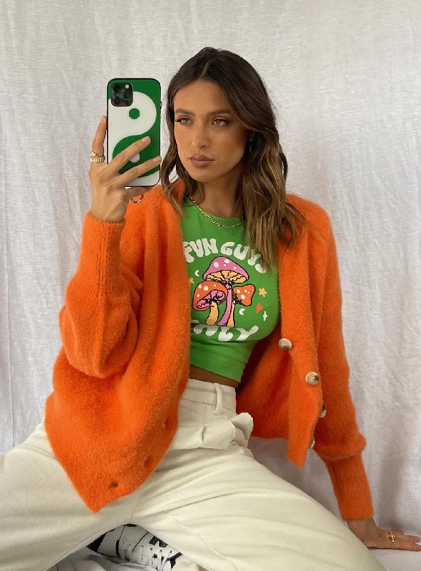 Leisl Sweater Orange Relaxed Fit Sweater