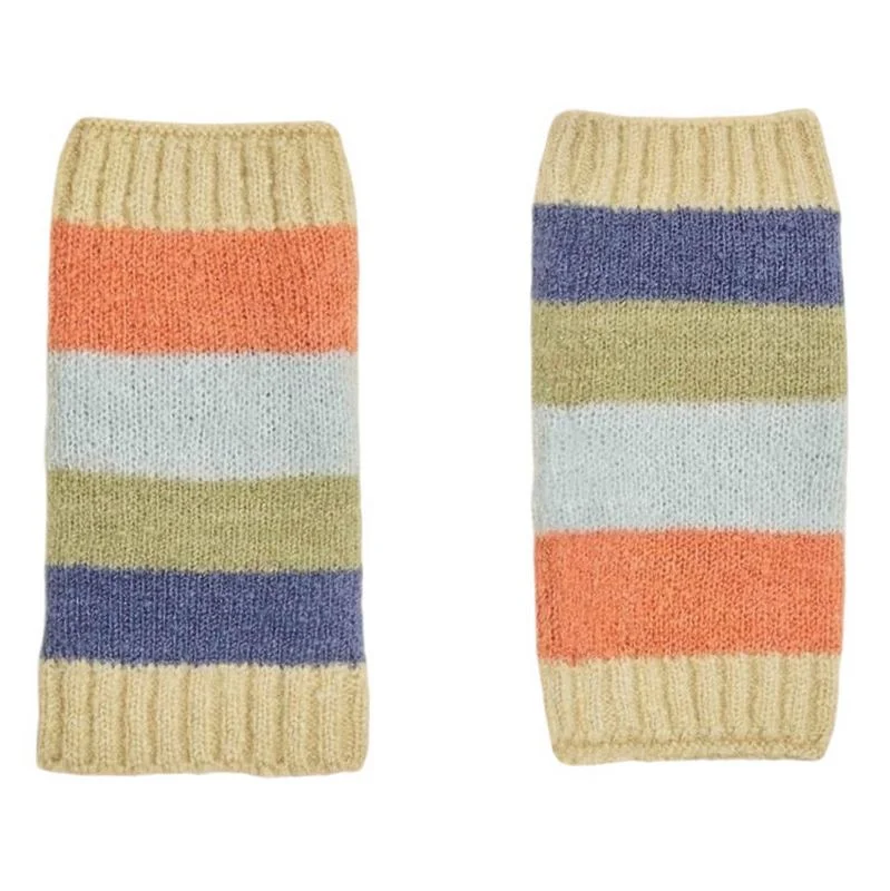 Lilia Wrist Warmers Pastel Mix Classic Cable Sweater