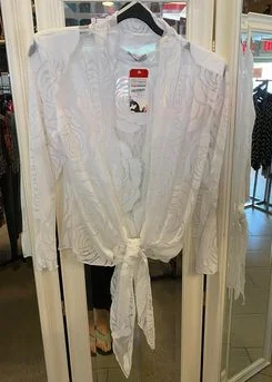 Long Sleeved Waterfall Cardigan Soft Ribbed Jumper
