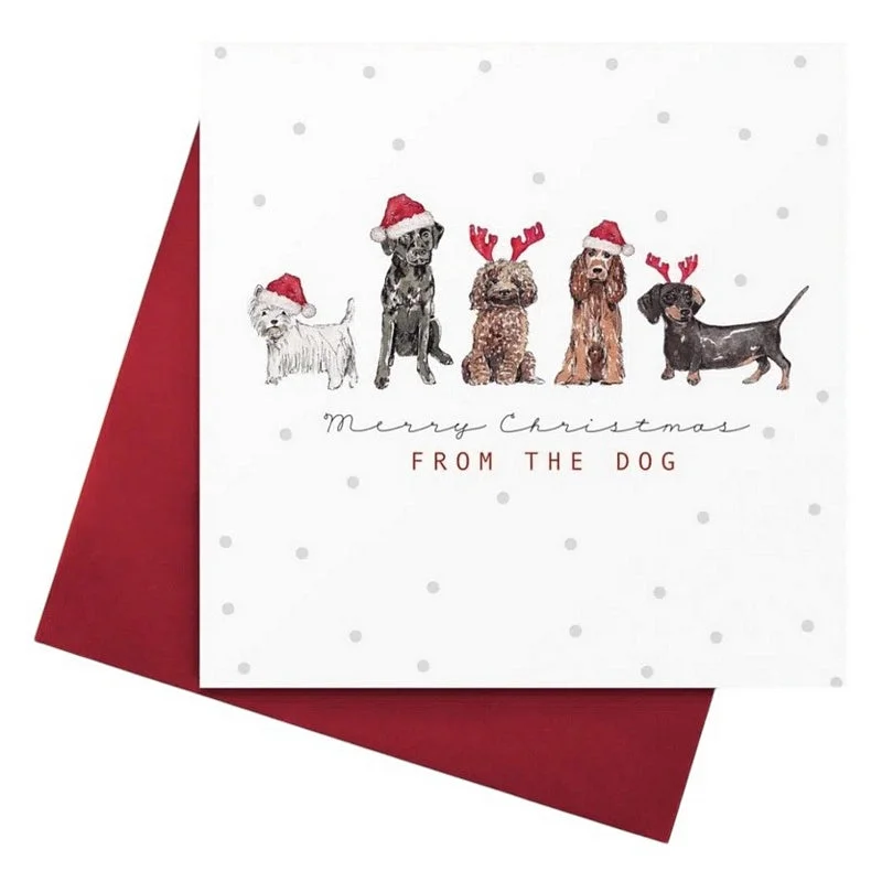 Merry Christmas From The Dog Elegant Slim Fit