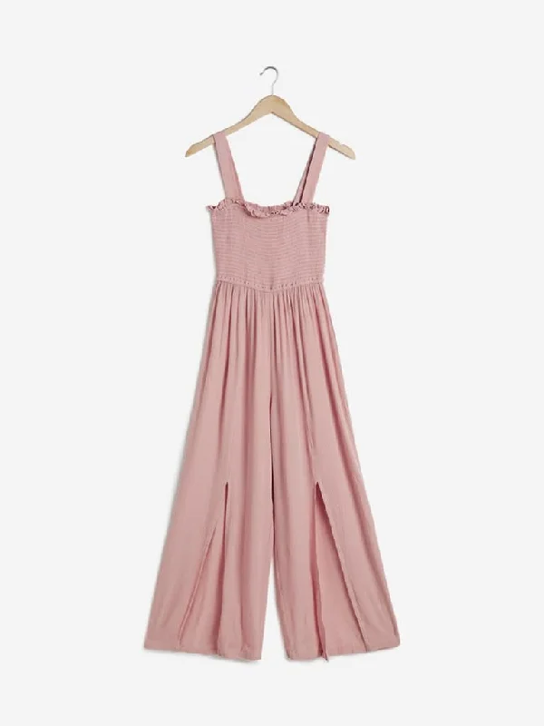 Nuon Light Pink Nerry Jumpsuit Women's Handmade Blazer