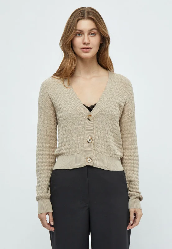 Ona Knit Cardigan - Feather Gray Modern Elegant Knit