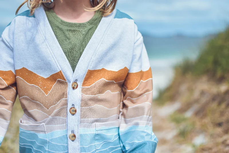 PDF Pattern - Salt Air Cardigan - Child | Waves & Wild Loose Fit Knit