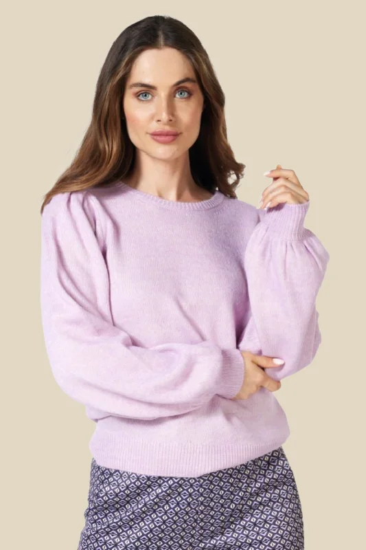 Puff Sleeve Sweater Classic Wool Sweater