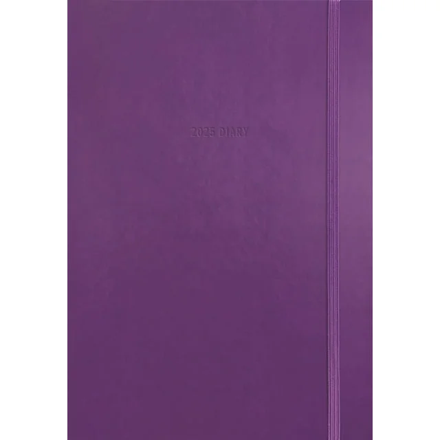 Purple Soft Touch A5 Diary 2025 Comfortable Knitted Jumper