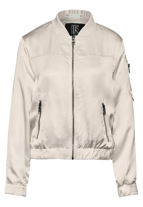 Satin-Blouson Women's Fashion Blazer
