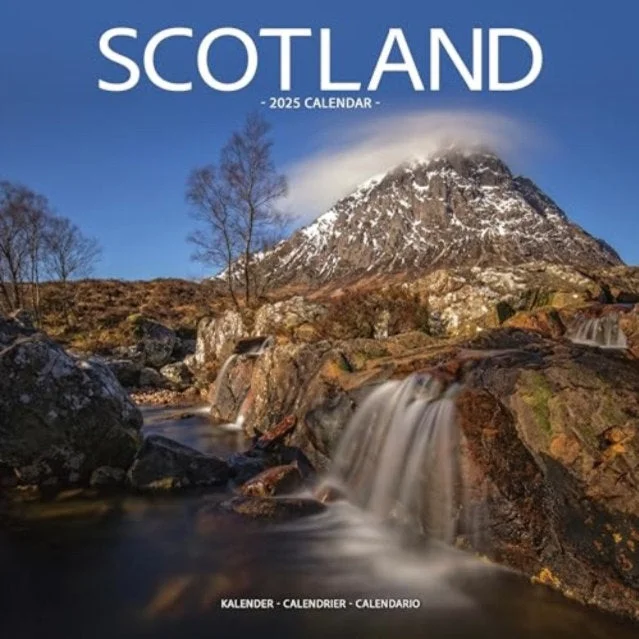 Scotland Calendar 2025 Square Travel Wall Calendar Winter Ready Pullover