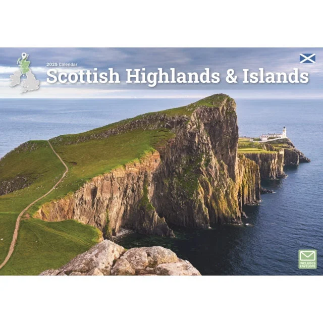 Scottish Highlands & Islands A4 Calendar 2025 Minimalist Slim Pullover