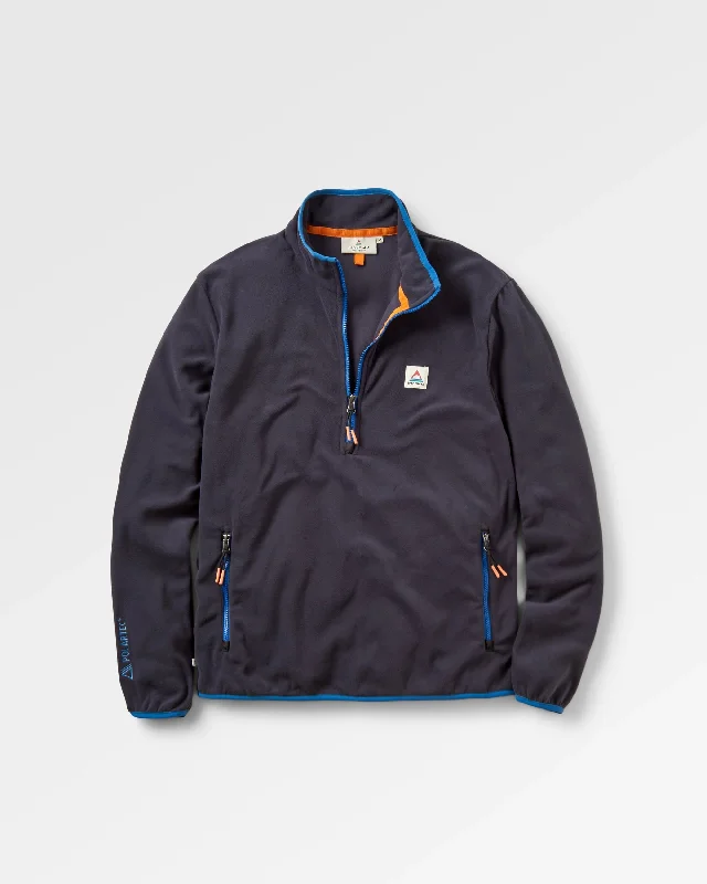 Switchback Recycled Micro Polartec Fleece - Black Elegant Wool Jumper