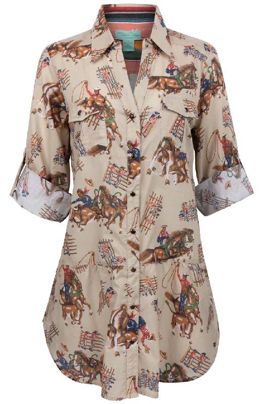 Tasha Polizzi Rodeo Print Tunic Women's Fashion Blazer