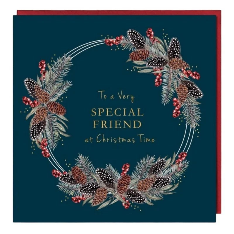 To A Very Special Friend at Christmas Time Winter Layering Sweater