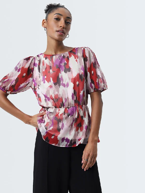 Wardrobe Multicolour Floral Printed Top Women's Custom Jacket