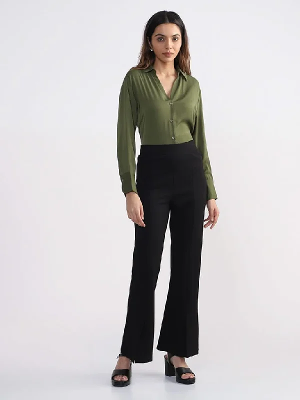 Wardrobe Olive Blouse Women's Vacation Suit