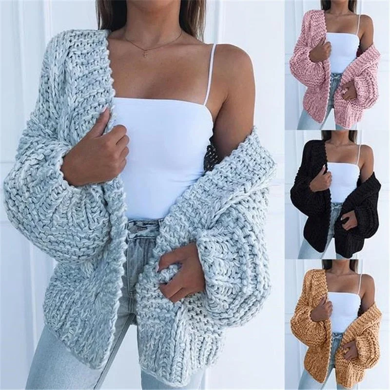 Winter Sweater Women 2019 Plus Size Knitted Textured Knit Jumper