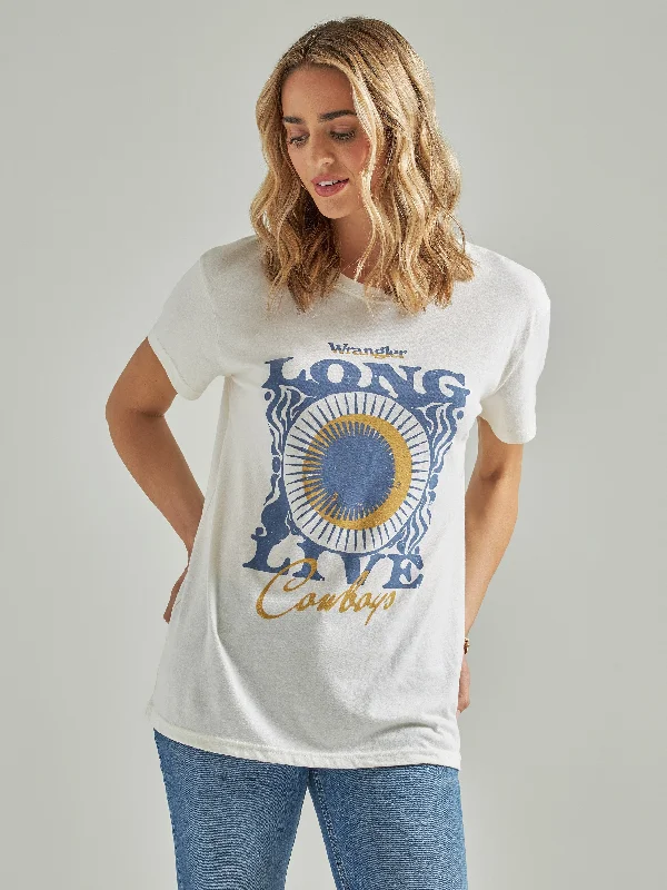 Wrangler Women's Long Live Western Boyfriend Graphic Tee Women's Classic Blazer